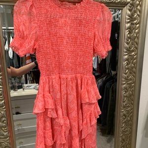 Vici/olivaceous floral pink dress